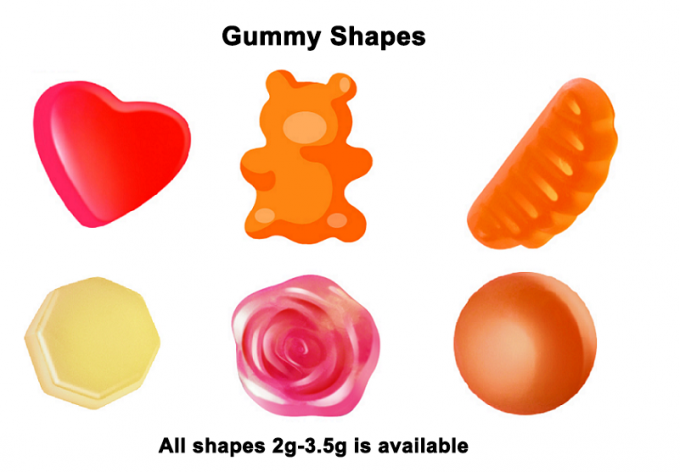China Supplier Halal Gelatin VitaminD+Calcium+K2 Various Shapes Gummy Candy